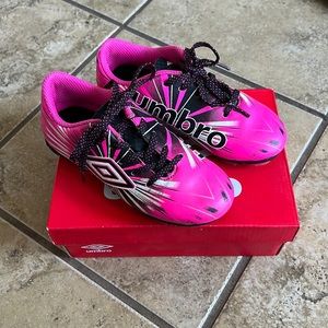 Pink Umbro Soccer Cleats